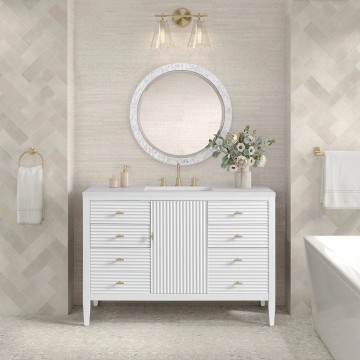 Myrrin 48" Single (Vanity Only Pricing) in Bright White